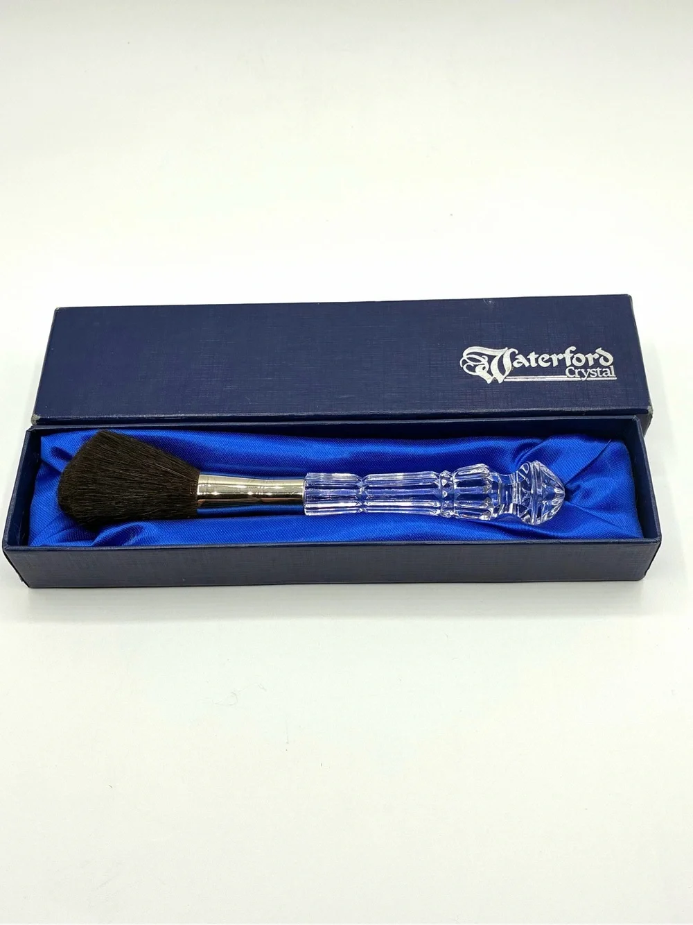 Waterford Crystal Powder Brush Vanity Makeup Brush w/ Original Box